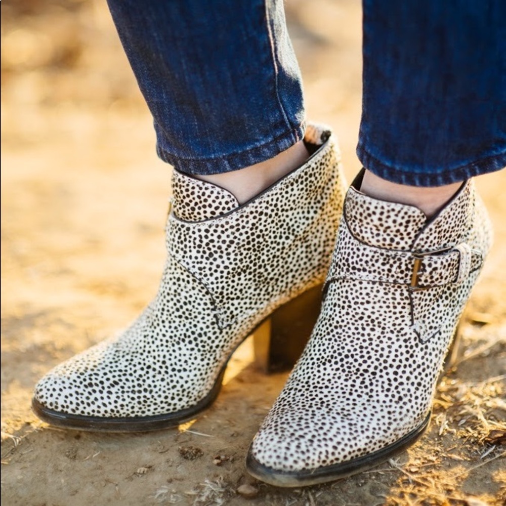 Dolce Vita Spotted Ponyhair Western Boot